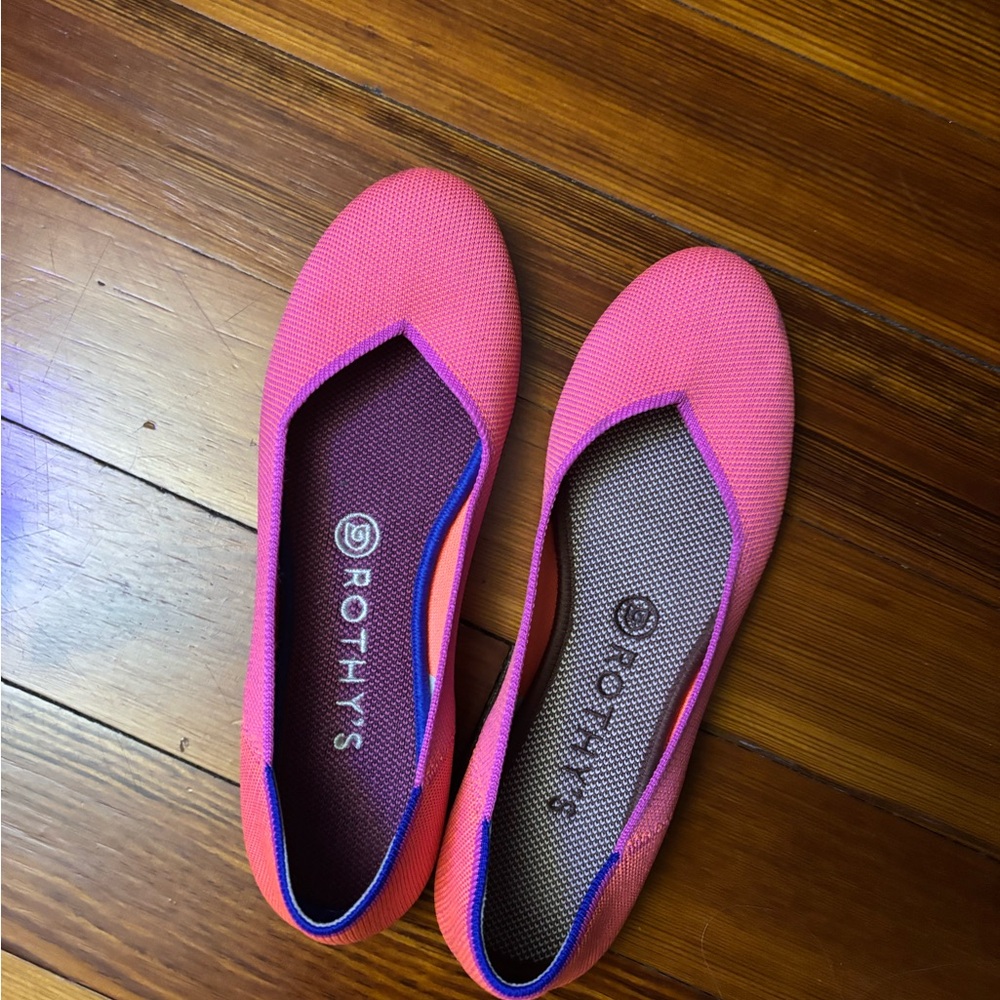 Rothy's Pink Flats Comfortable Slip-On Loafers